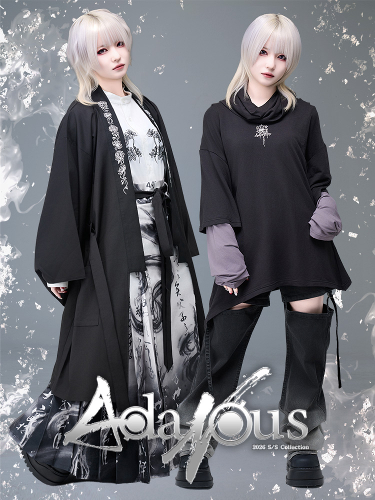 【値下げ】AdaNous【アダナス】スカジャンBlack×Gray(黒×グレイ) AdaNous【アダナス】