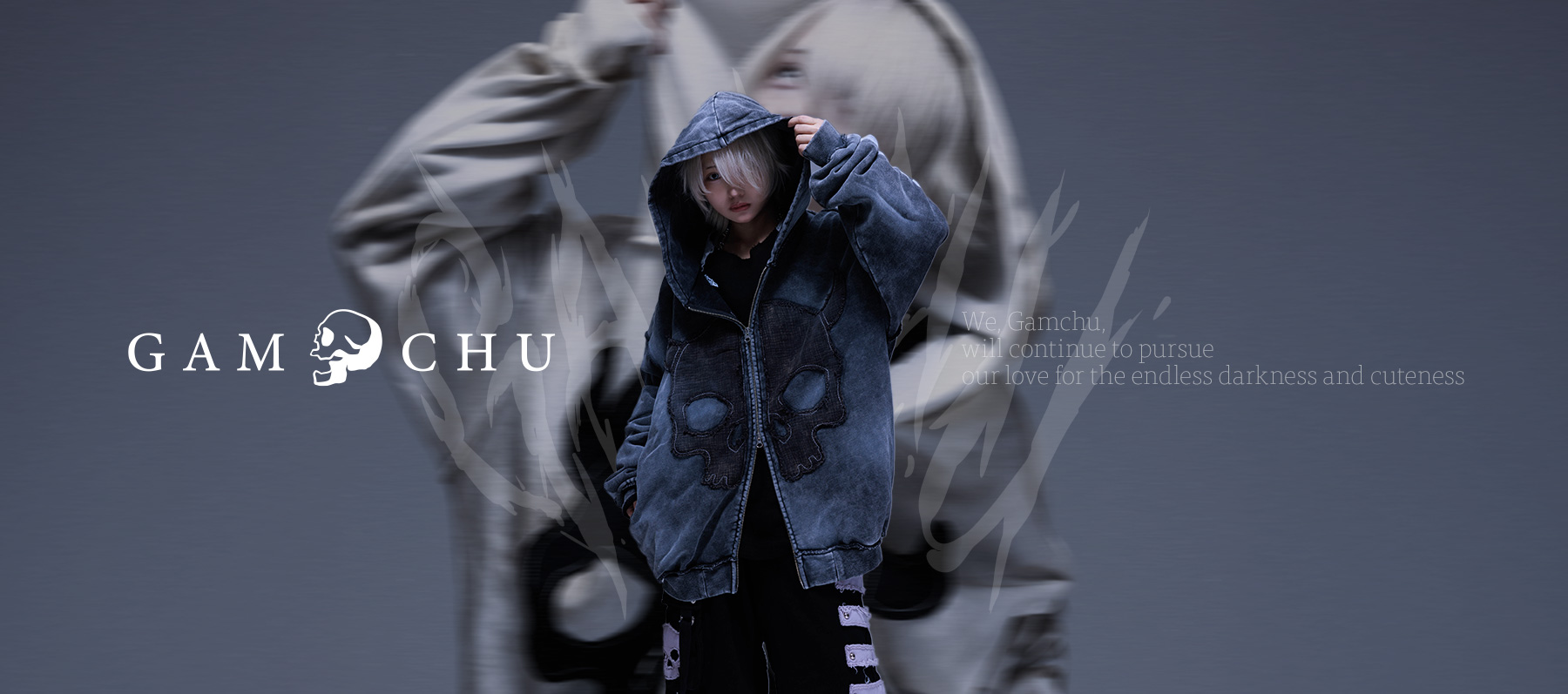 いっぱい転んだけど無問題！加工スカルパーカー