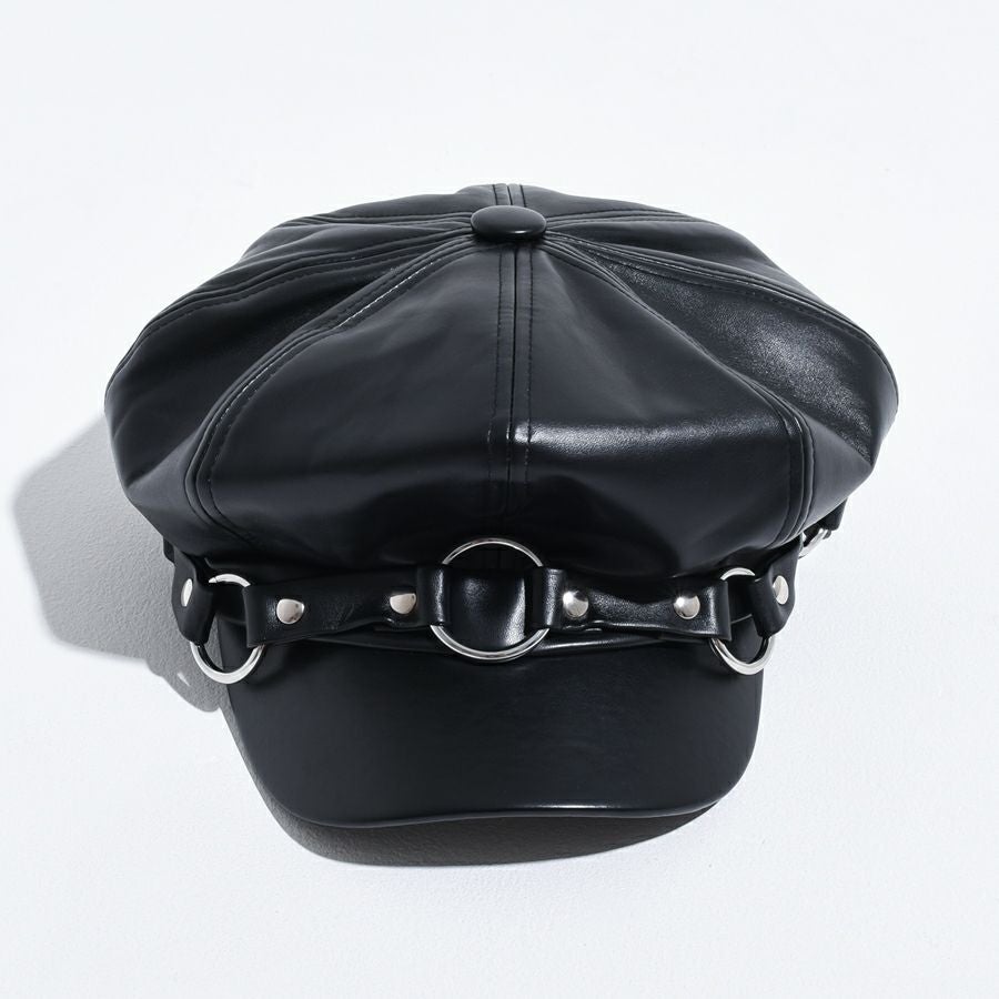 REFLEM【レフレム】PUレザーハーネスリングキャスケット/全1色