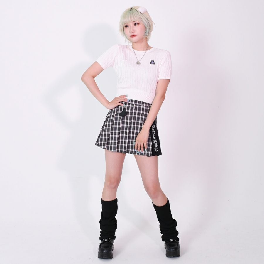 TRAVAS TOKYO【トラバストーキョー】クマワッペンクロップドニット