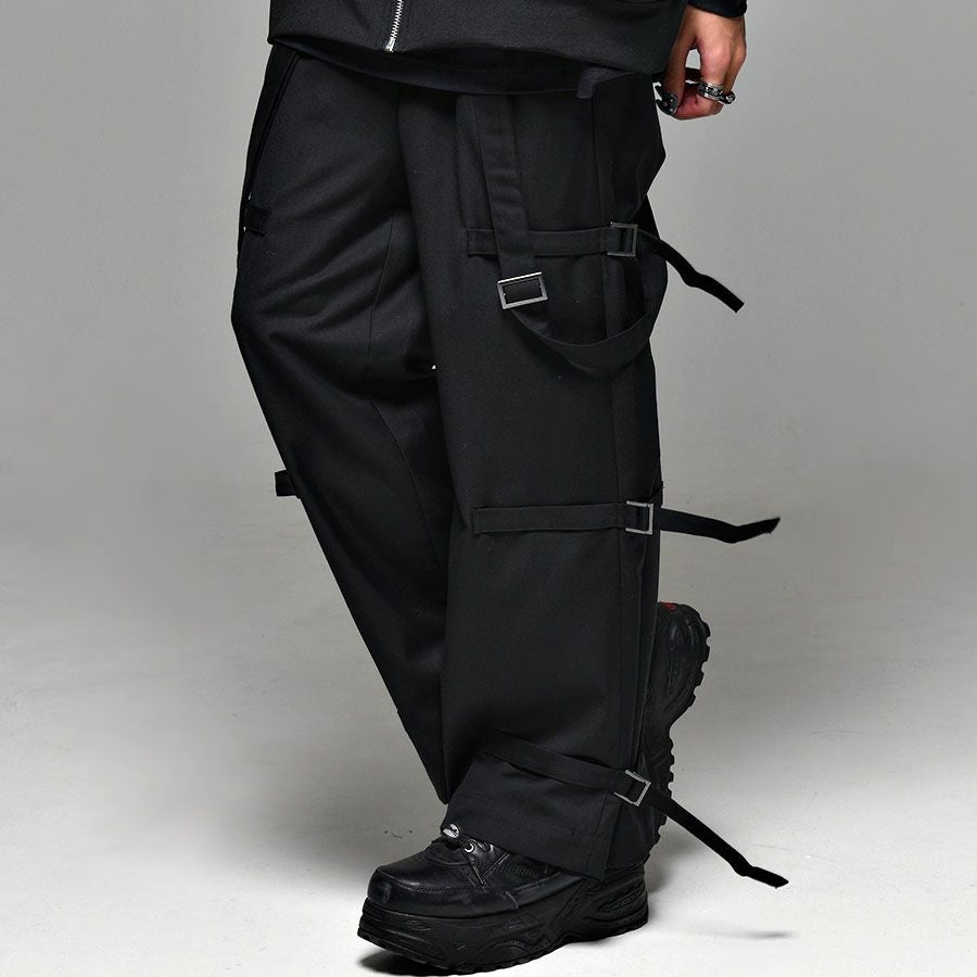 CIVARIZE【シヴァーライズ】サスペンダー付きワイドベルテッドパンツ/全1色