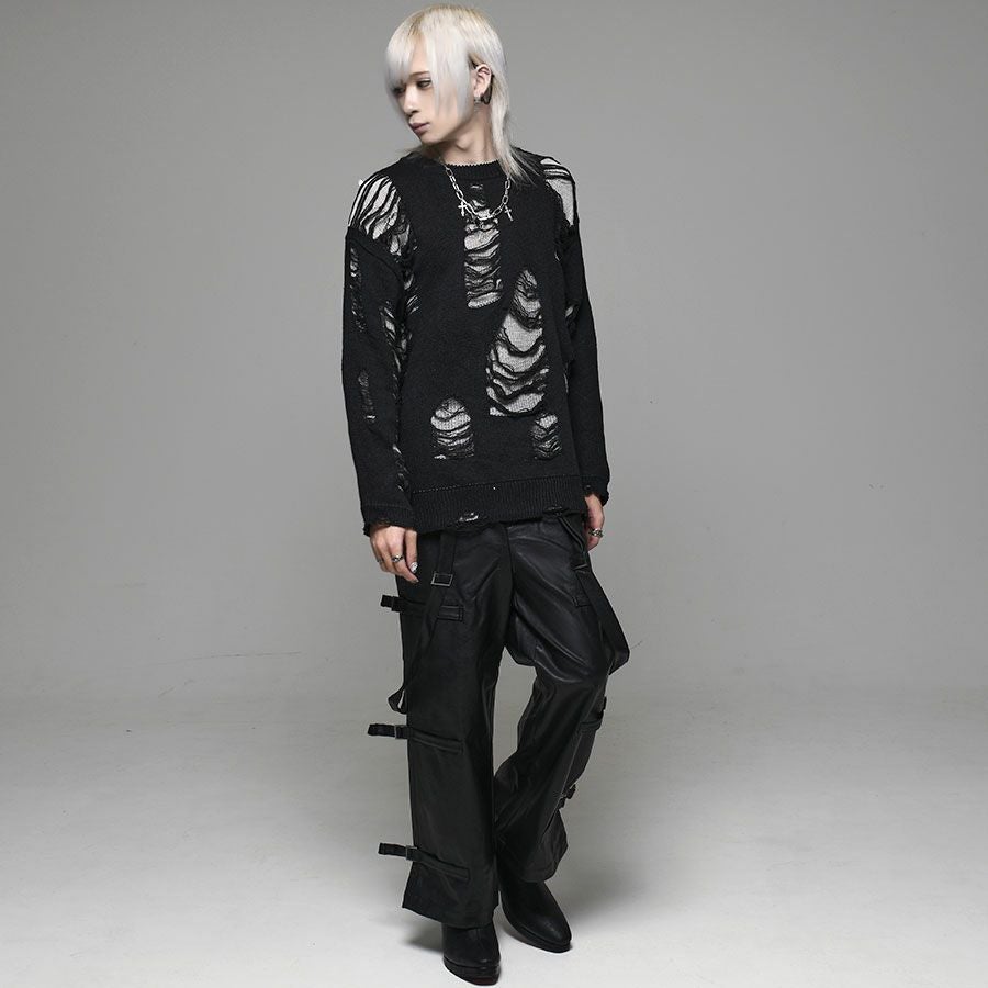 CIVARIZE【シヴァーライズ】サスペンダー付きワイドベルテッドパンツ/全1色