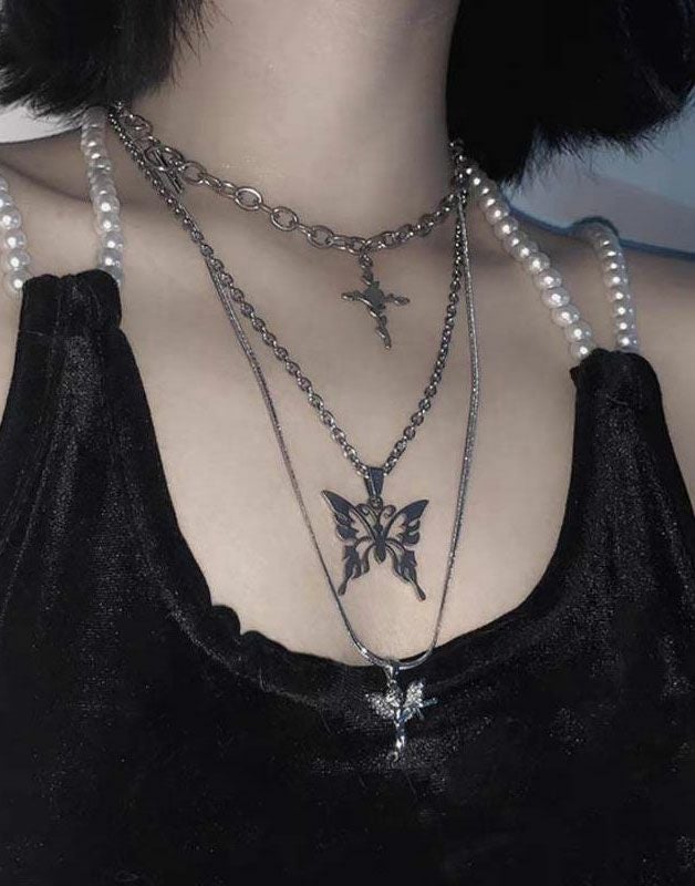 DimMoire【ディムモアール】十字の誓いチェーンドチョーカー/Black