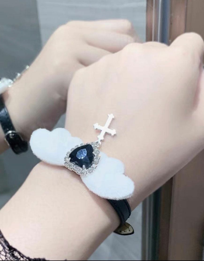 DimMoire【ディムモアール】十字の誓いチェーンドチョーカー/Black