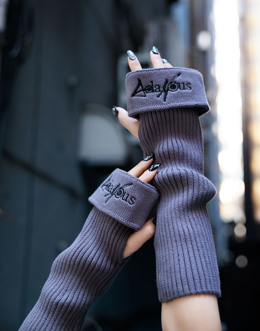 本人期 ANN DEMEULEMEESTER モヘアアームスリーブ 手袋 AdaNous【アダナス】アームカバー/全2色