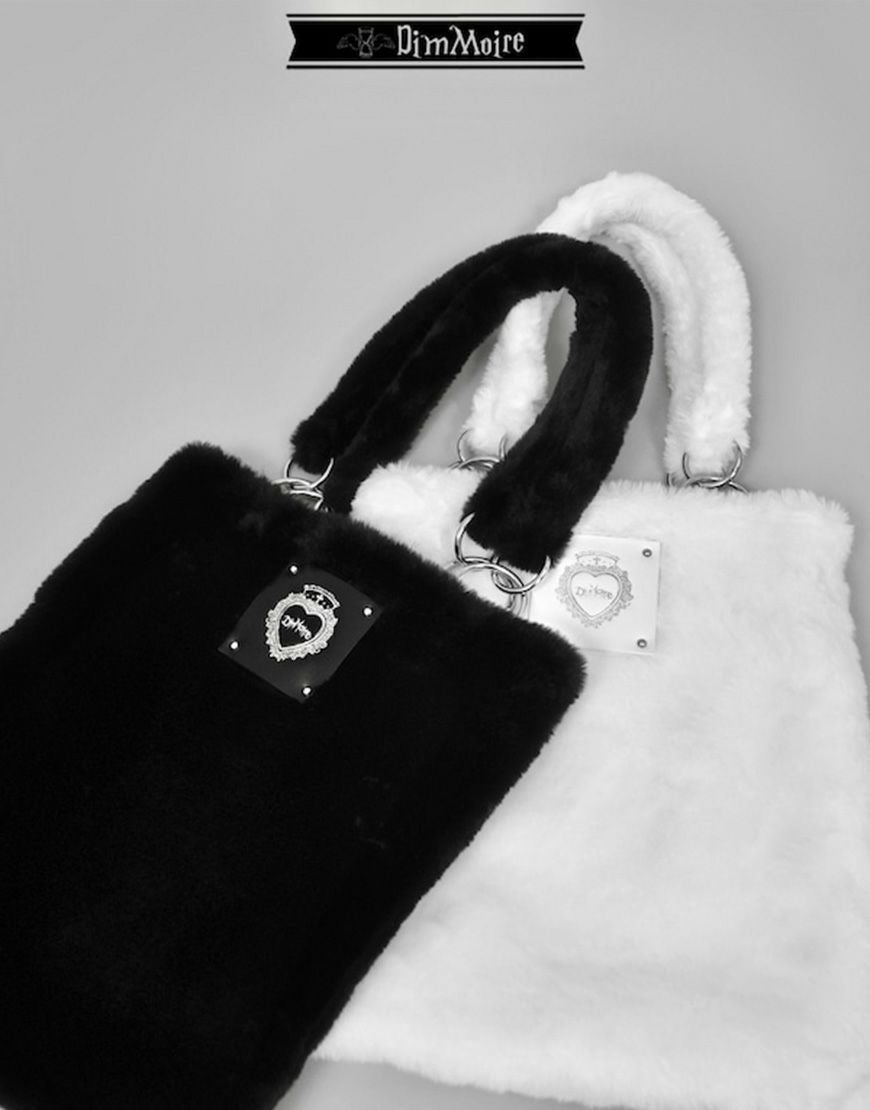 DimMoire【ディムモアール】もこもこトートバッグ/White