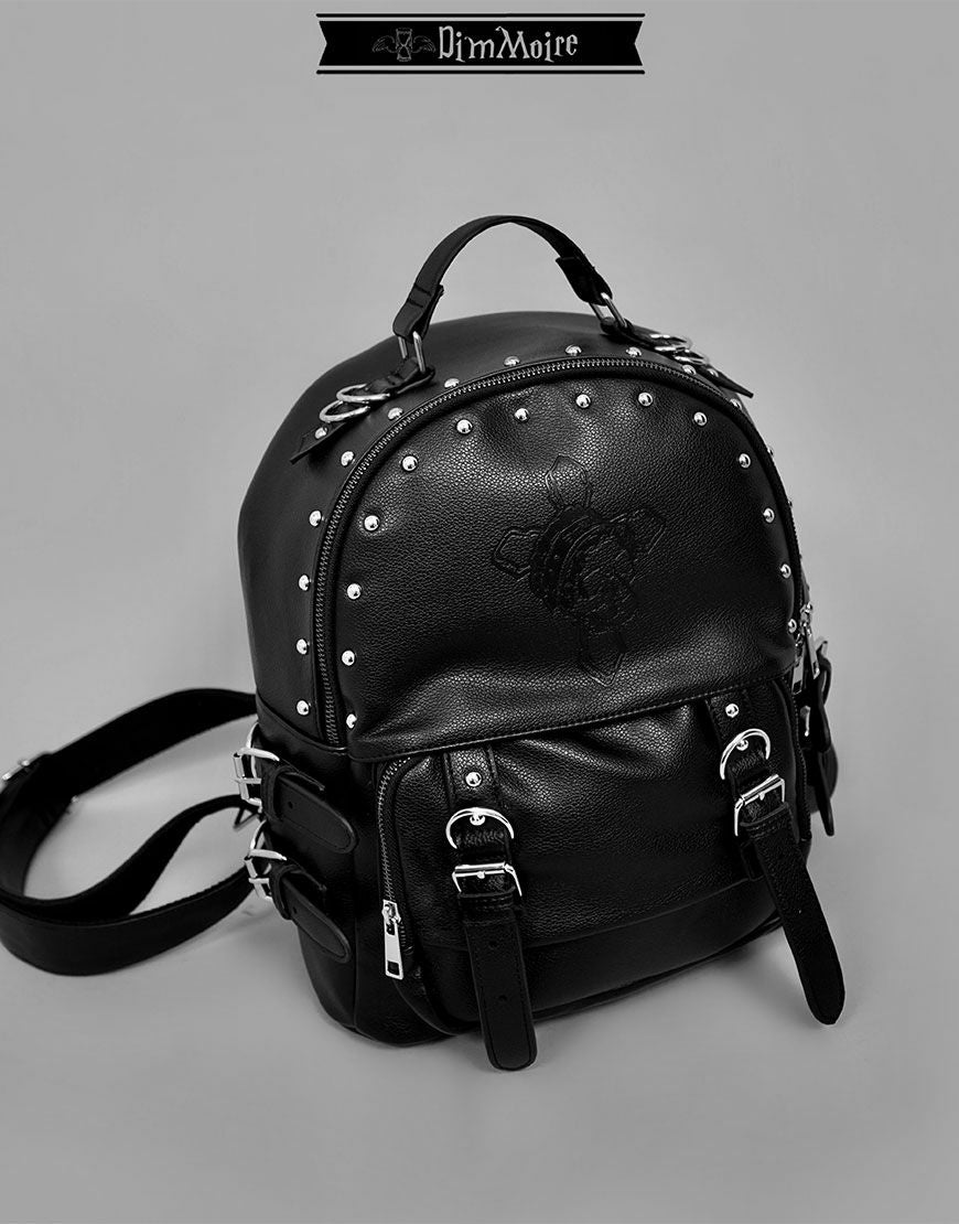 DimMoire【ディムモアール】Skull刻印スタッズリュック/Black