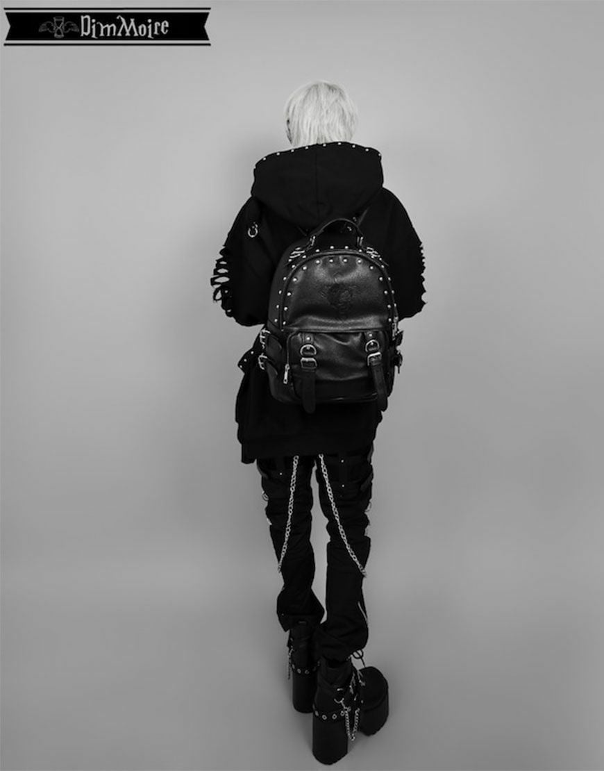 dimmoire ディムモアール Skull刻印スタッズリュック DimMoire【ディムモアール】Skull刻印スタッズリュック/Black
