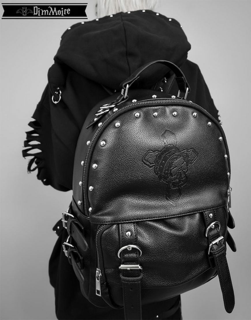 DimMoire ディムモアール Skull刻印スタッズリュック DimMoire【ディムモアール】Skull刻印スタッズリュック/Black