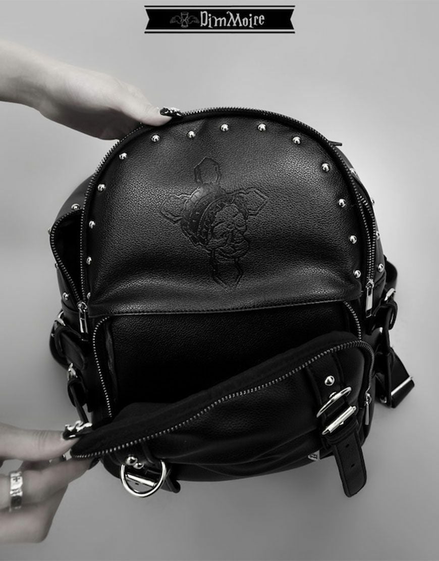 DimMoire ディムモアール Skull刻印スタッズリュック DimMoire【ディムモアール】Skull刻印スタッズリュック/Black