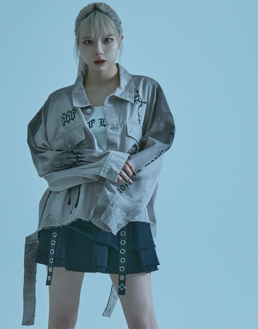 REFLEM【レフレム】ベルト付きフリルスカート/全2色