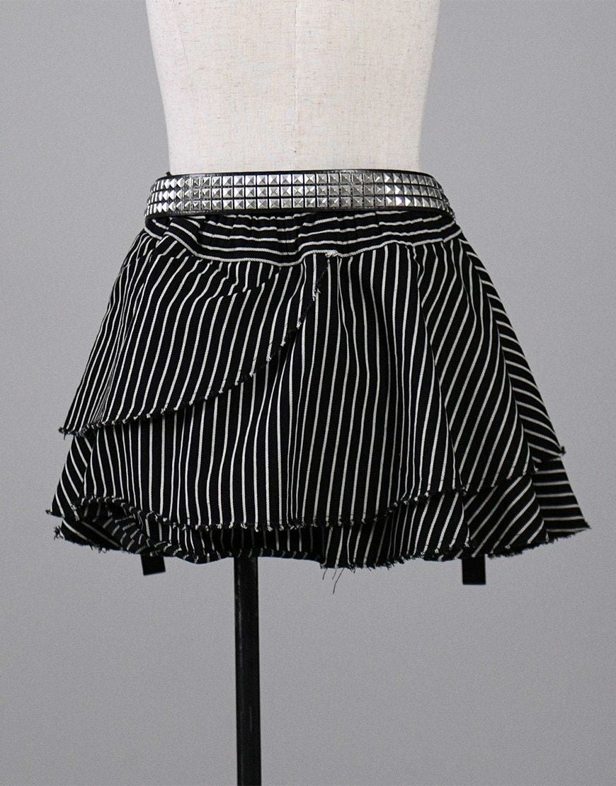 REFLEM【レフレム】ベルト付きフリルスカート/全2色