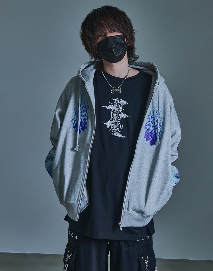 REFLEM【レフレム】サイバー切替ボリュームネックジャージパーカー/全2色