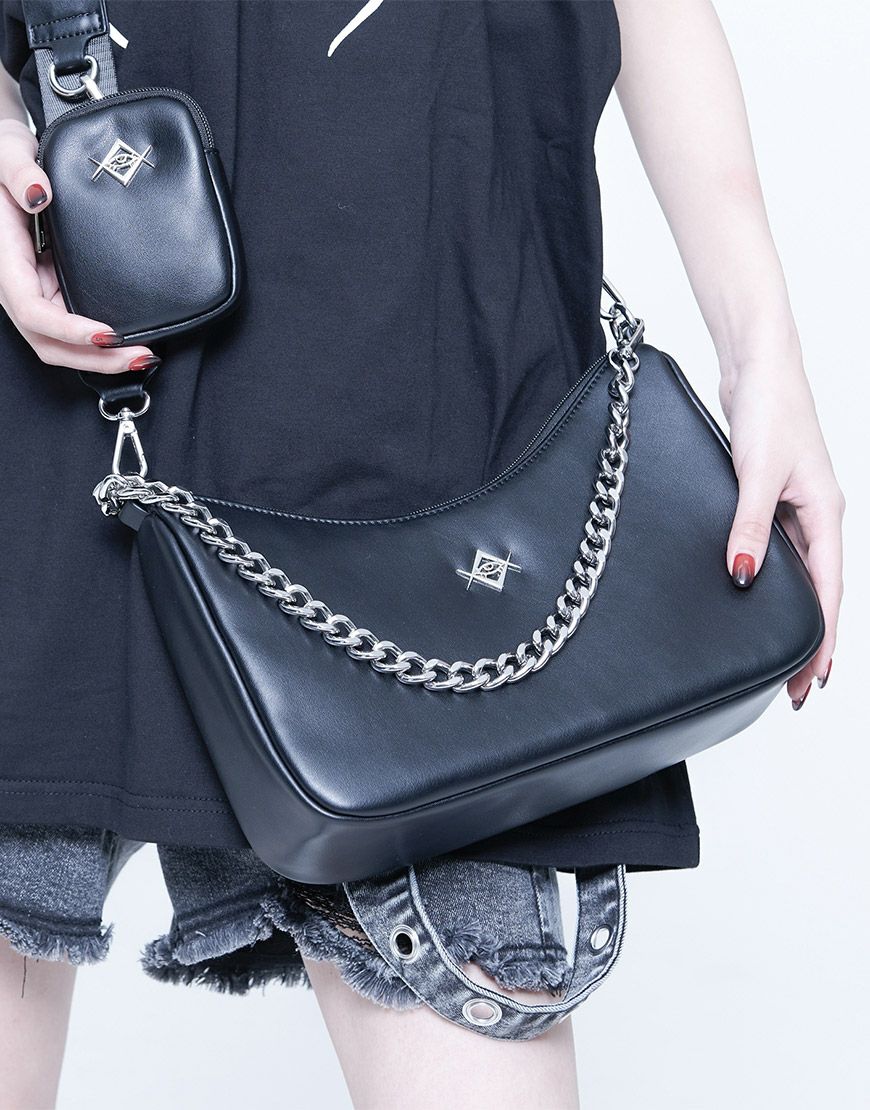 REFLEM【レフレム】PUレザー2WAYオリジナルチャーム付きチェーン