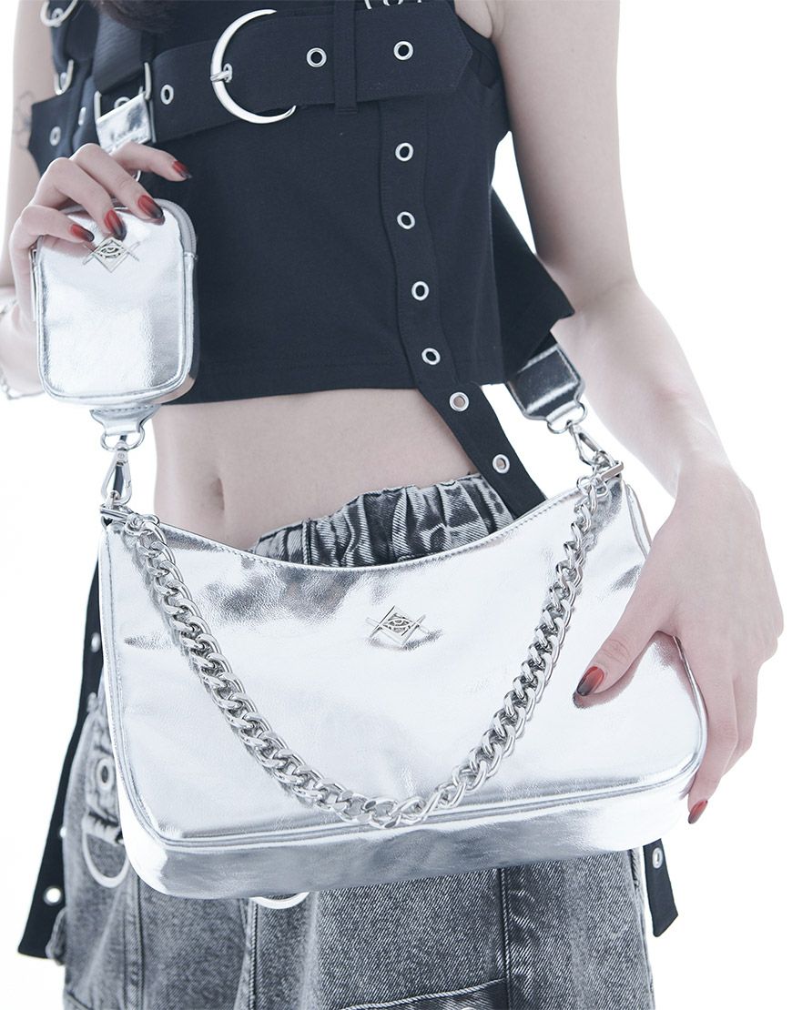 REFLEM【レフレム】PUレザー2WAYオリジナルチャーム付きチェーン