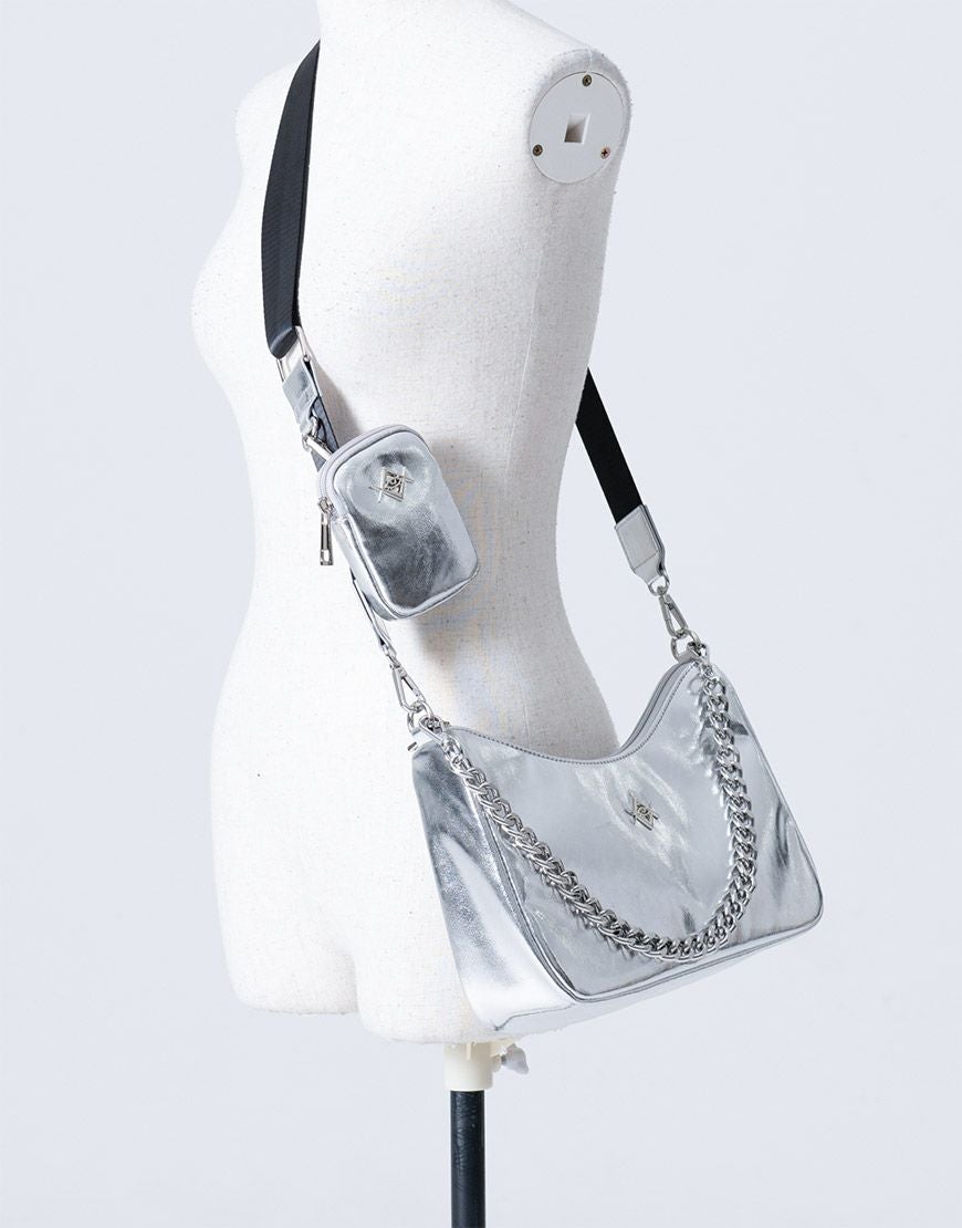 REFLEM【レフレム】PUレザー2WAYオリジナルチャーム付きチェーン