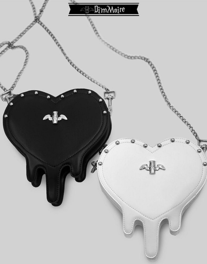 DimMoire【ディムモアール】HeartCoreフリルトートバッグ/Black