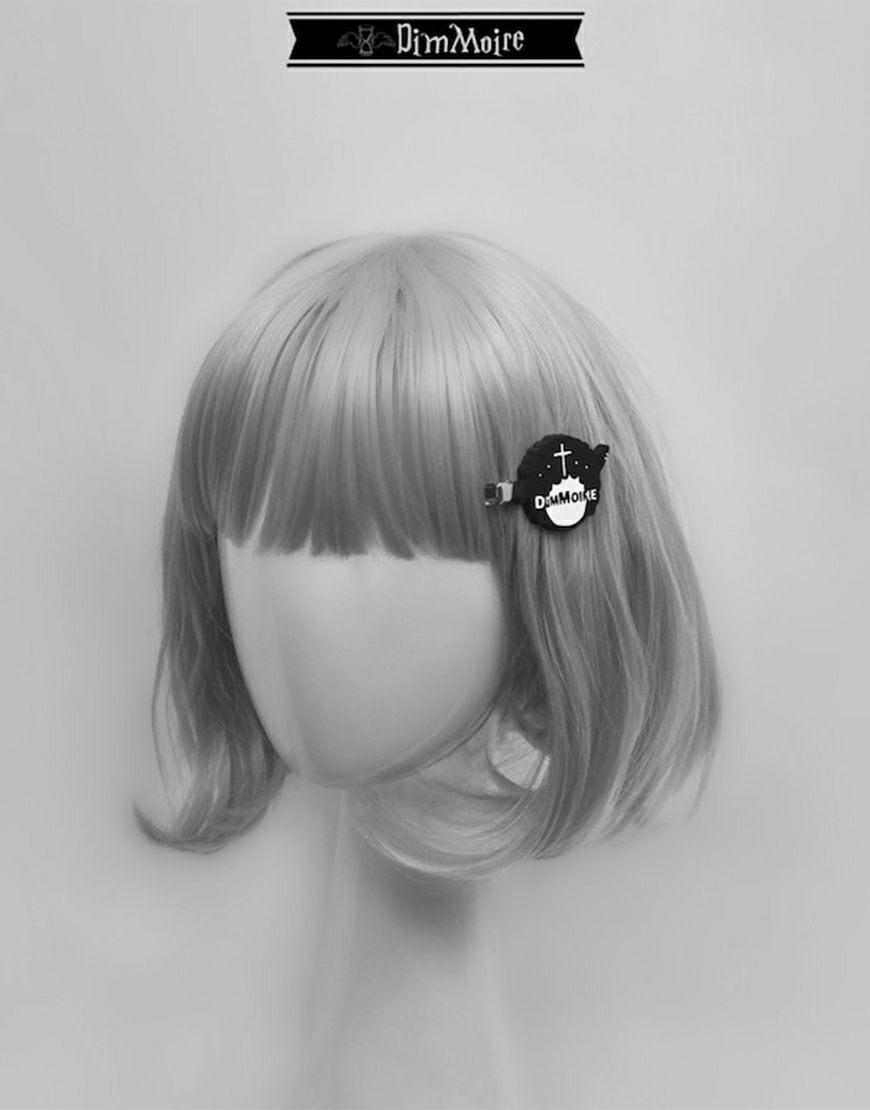 DimMoire 子羊ちゃんもこもこキャップ DimMoire【ディムモアール】子羊ちゃんヘアクリップ/Black