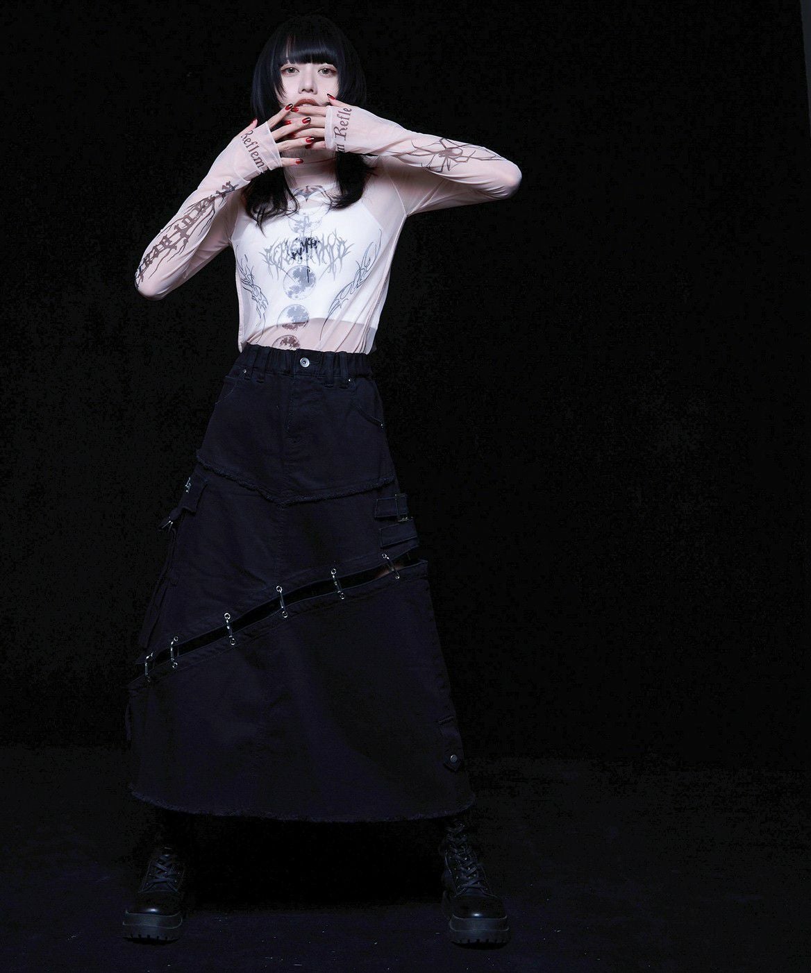 REFLEM【レフレム】2WAYジャージロングスカート/全3色