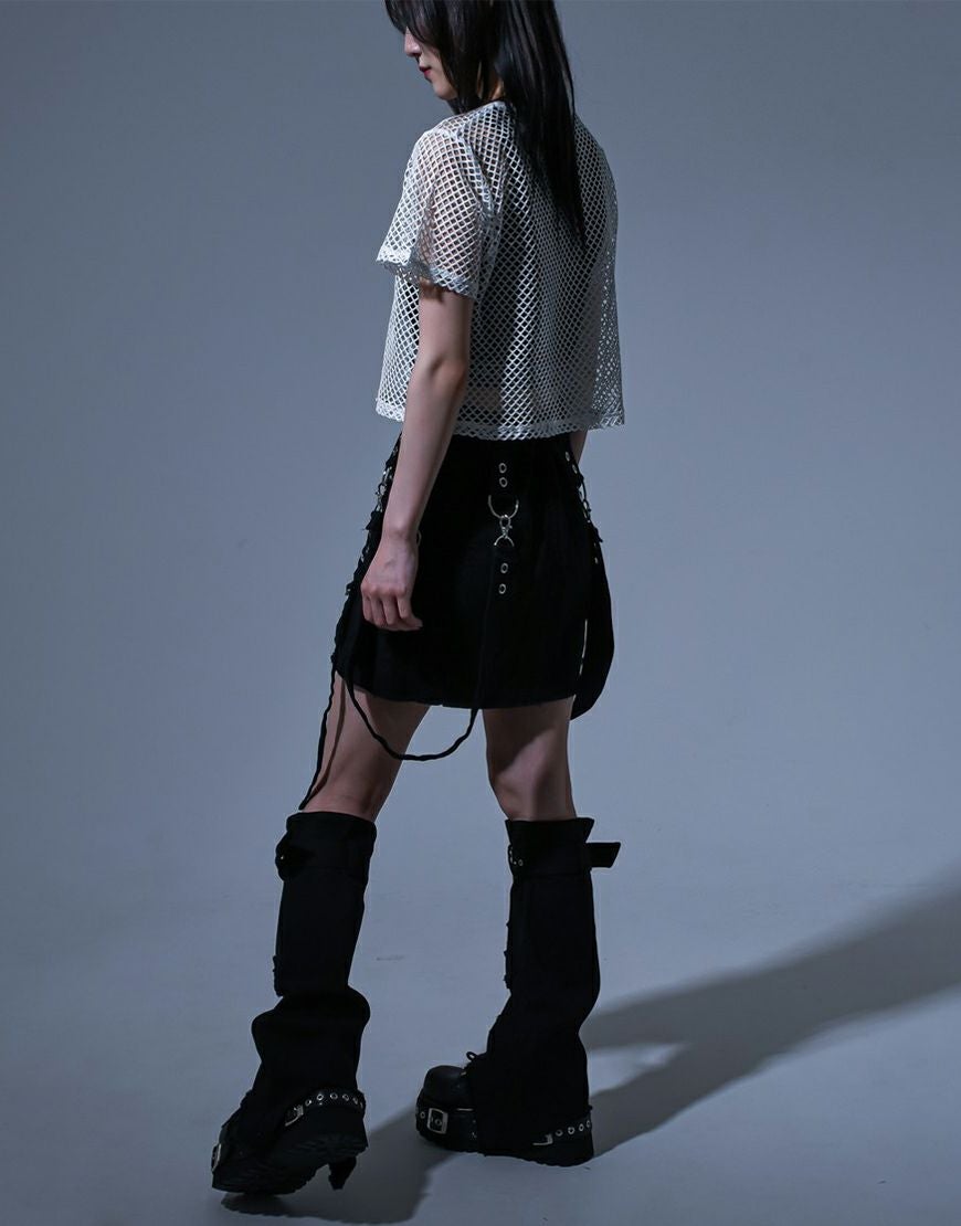 REFLEM【レフレム】レッグカバー付きストレッチボンテージスカート/全1色