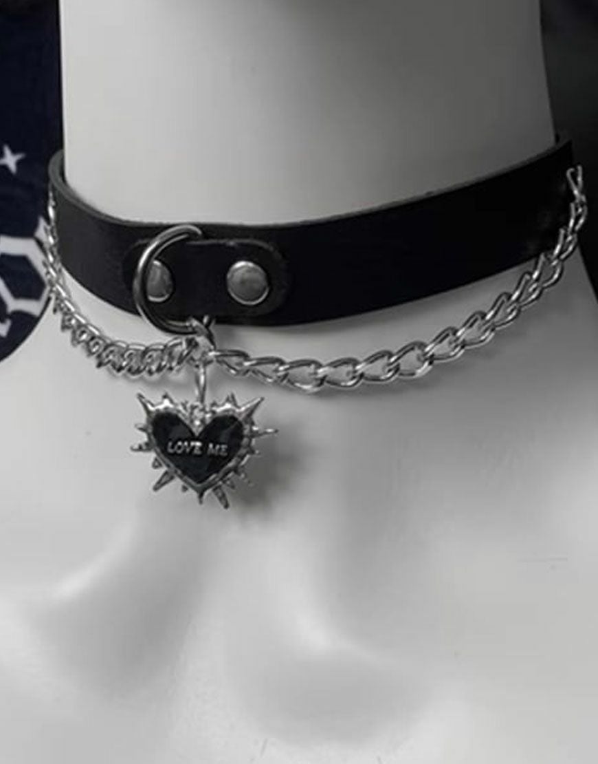 REFLEM【レフレム】Thorn eyeロゴパドロックネックレス/全1色
