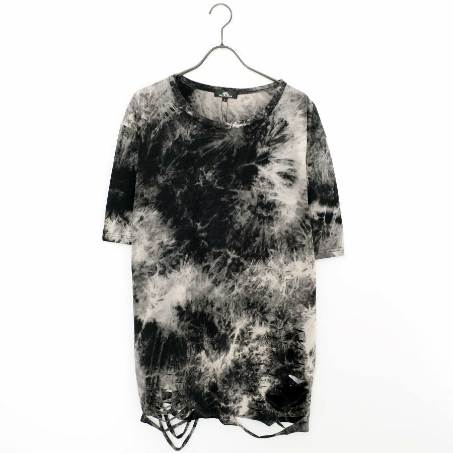Bernings Sho【バーニングショー】クラッシュ加工タイダイ染めTシャツ