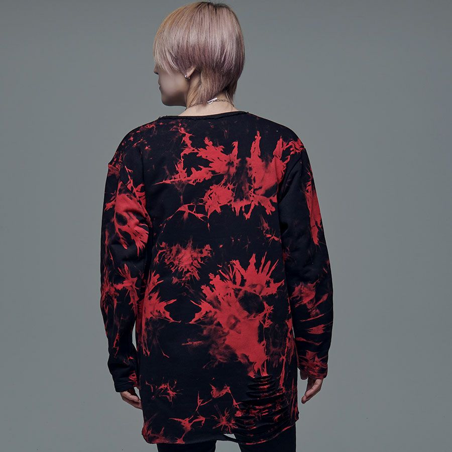 NIKE atmos Animal Con Hoody タイダイ染め ブリーチ タイダイ染め 長袖Tシャツ Lサイズ ブリーチ : 旅空 tabisora