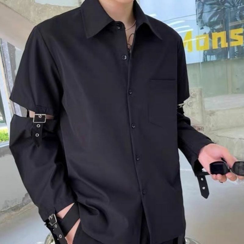 NOVESSEL【ノベセル】ネクタイ付きセパレート長袖シャツ/全1色