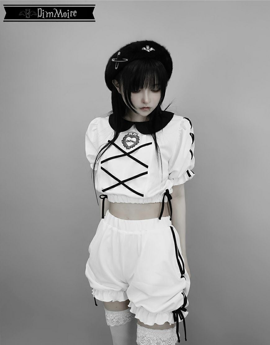 DimMoire【ディムモアール】GirlyジャージSETUP/White