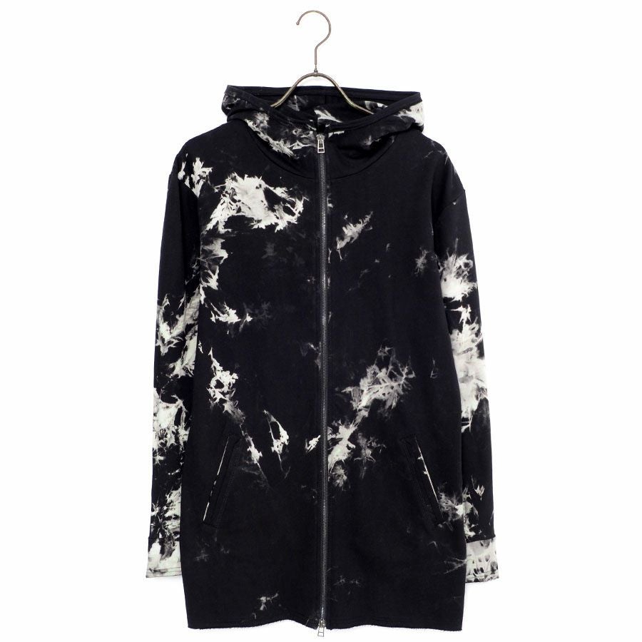 Bernings Sho【バーニングショー】ハイネックムラ染めカットオフジップ