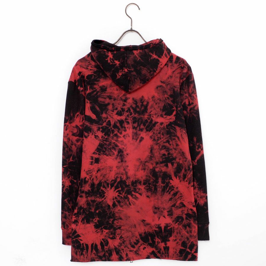 Bernings Sho【バーニングショー】ハイネックムラ染めカットオフジップ