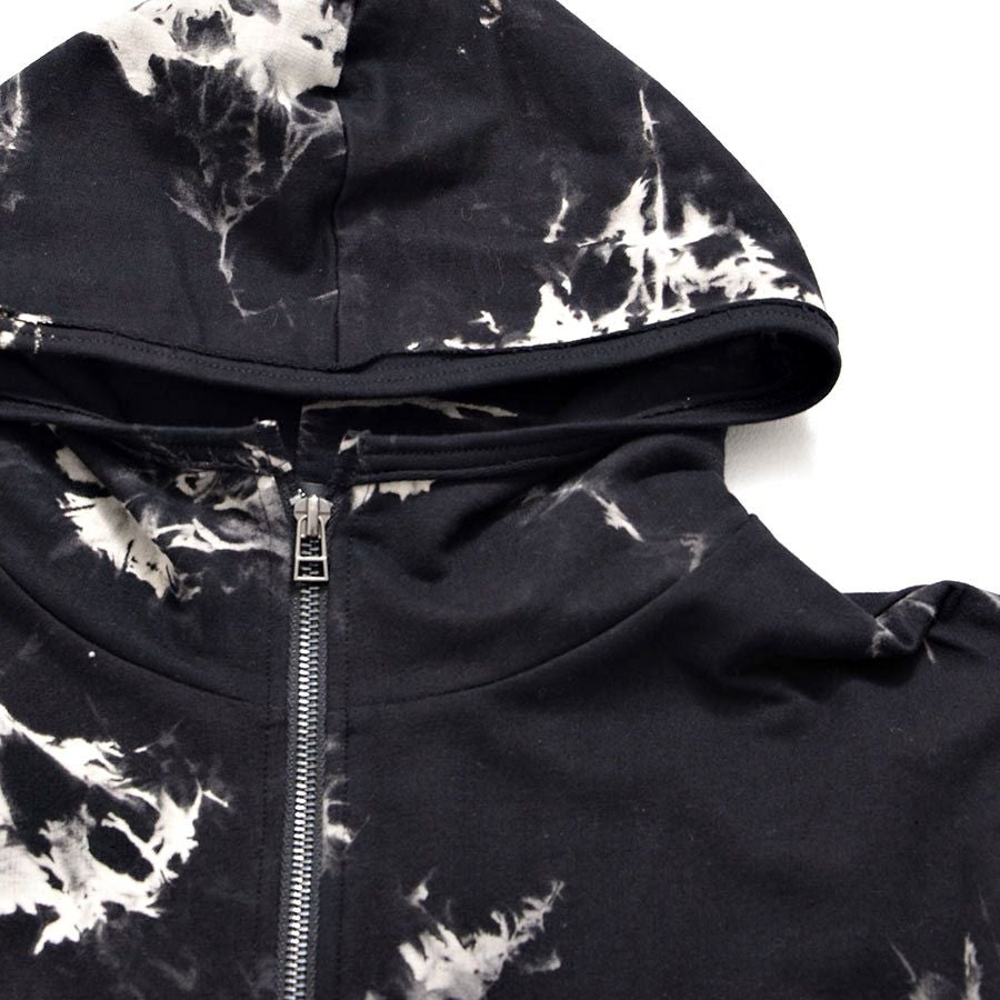 Bernings Sho【バーニングショー】ハイネックムラ染めカットオフジップ