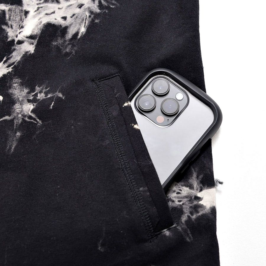 Bernings Sho【バーニングショー】ハイネックムラ染めカットオフジップ