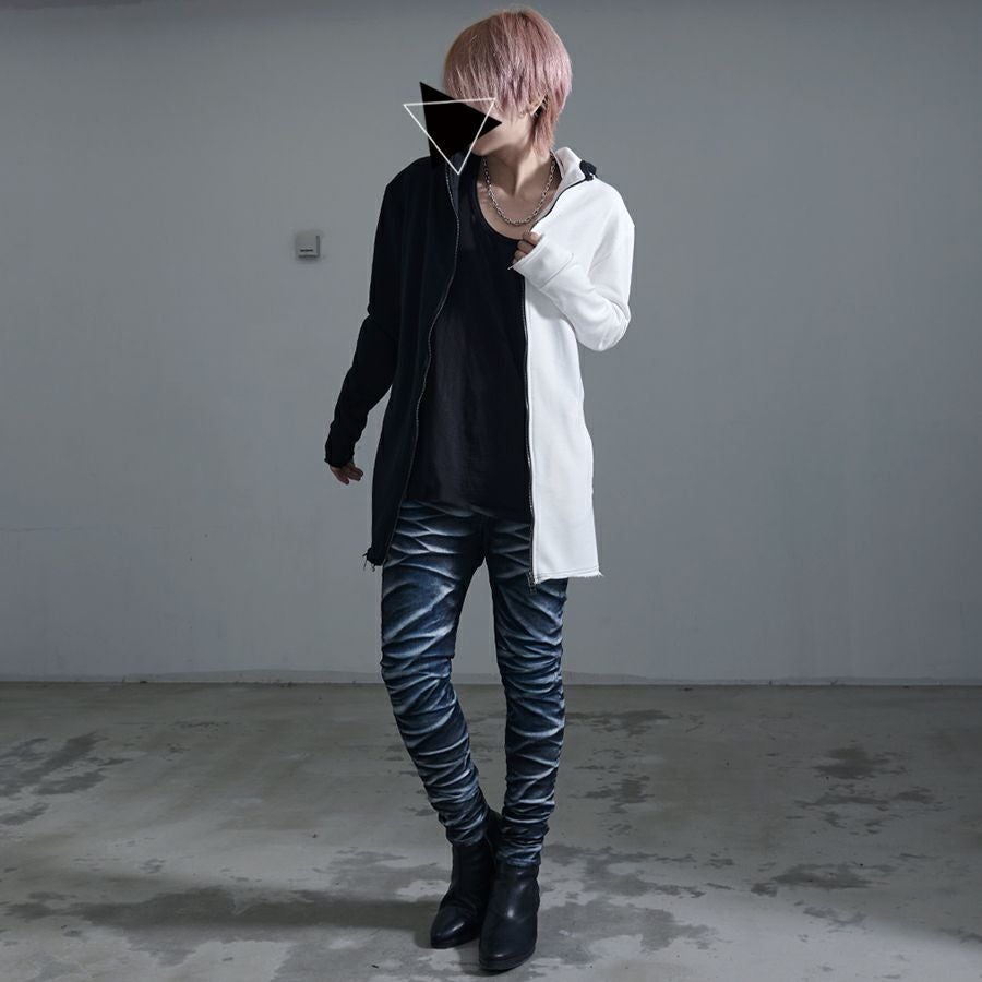 Bernings Sho【バーニングショー】カットオフジップアップパーカー/全2色