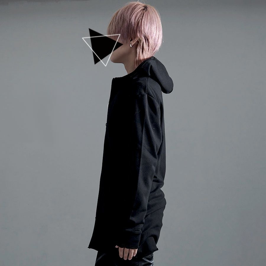 Bernings Sho【バーニングショー】カットオフジップアップパーカー/全2色