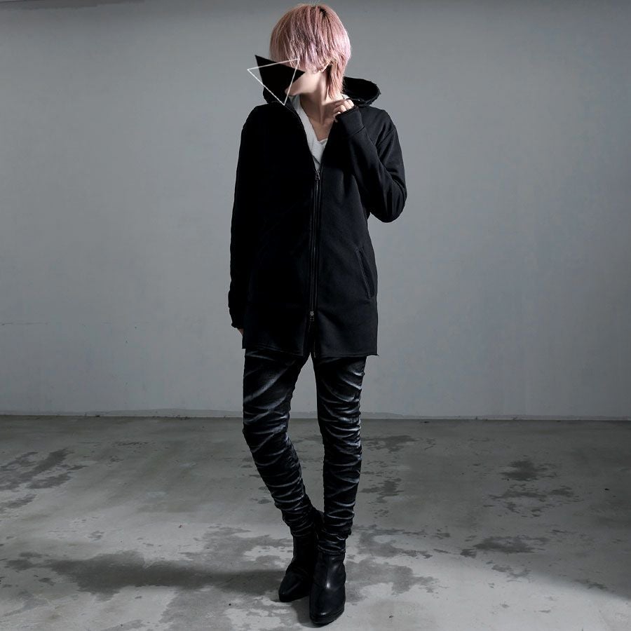Bernings Sho【バーニングショー】カットオフジップアップパーカー/全2色