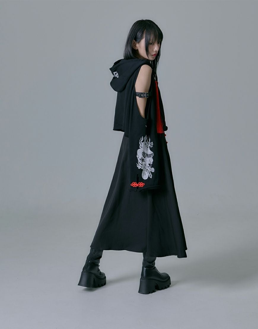 REFLEM【レフレム】クロップドチャイナジップアップパーカー/全2色