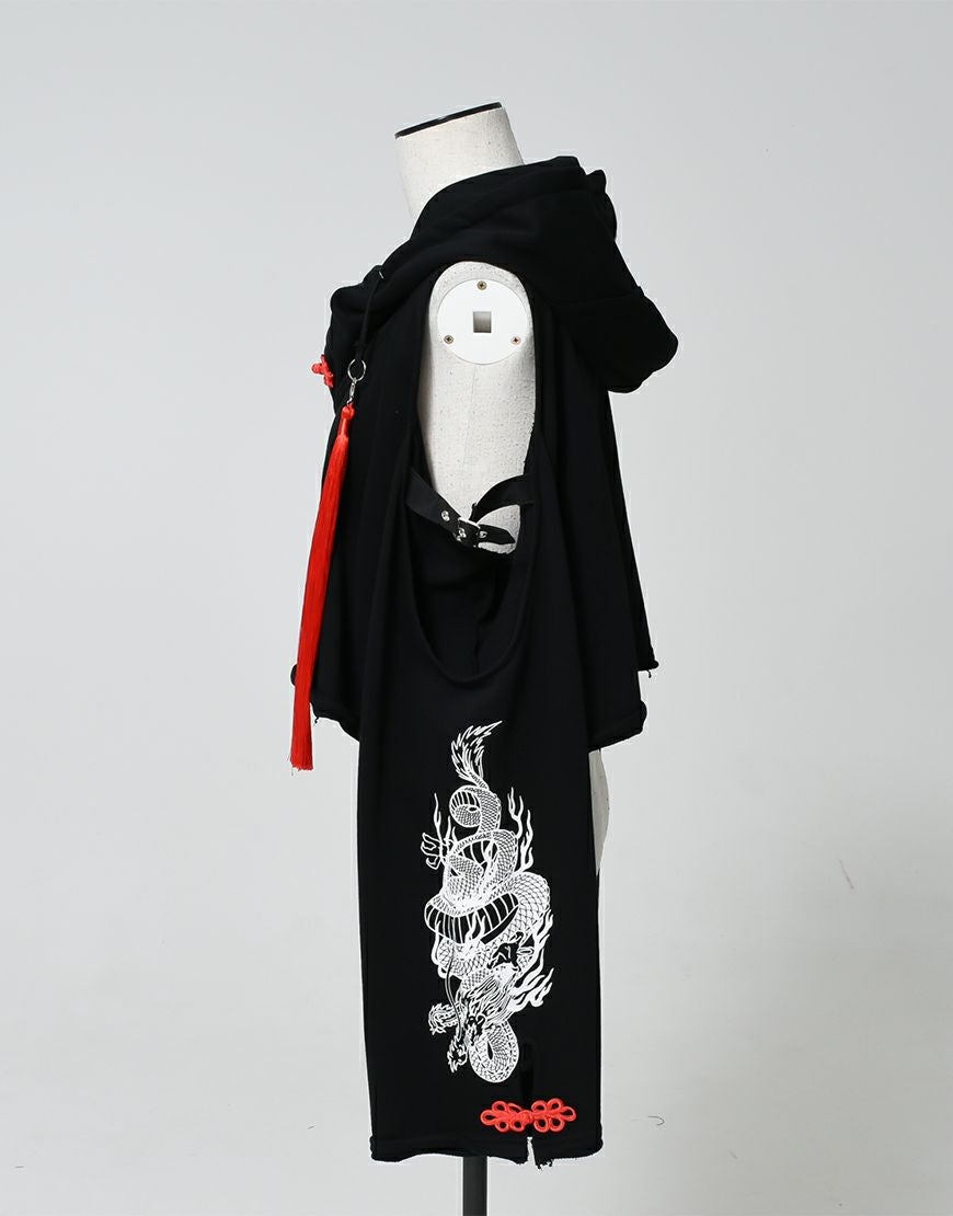 REFLEM【レフレム】クロップドチャイナジップアップパーカー/全2色