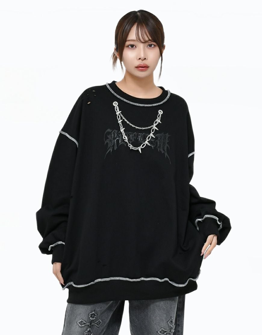 REFLEM【レフレム】サイバー切替ボリュームネックジャージパーカー/全2色