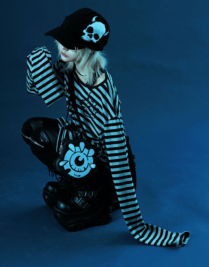 Gamchu【ガムチュ】半壊卍壊デニムsetupショルダーバッグ/全1色