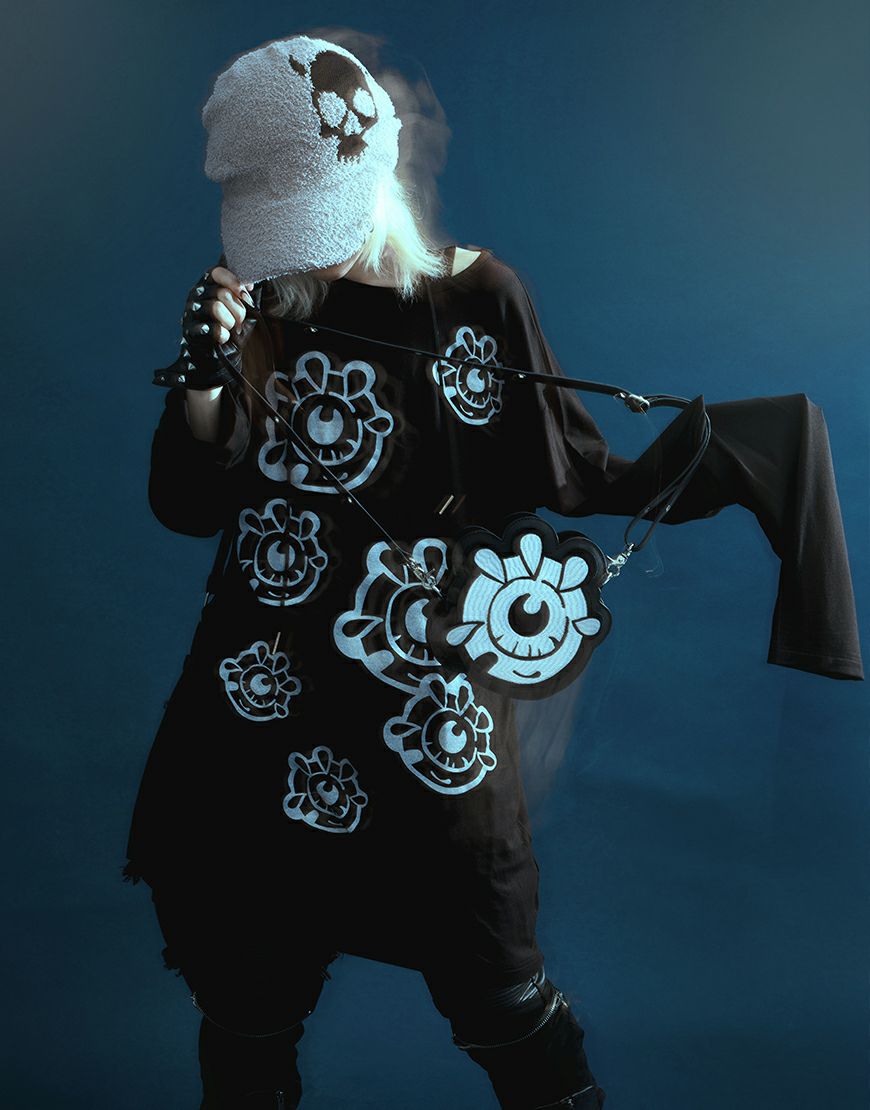 Gamchu【ガムチュ】半壊卍壊デニムsetupショルダーバッグ/全1色