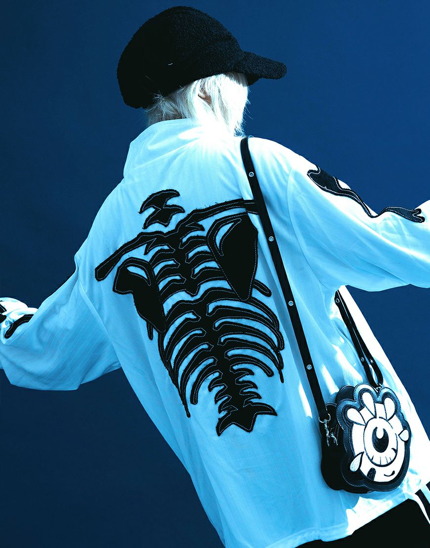 Gamchu【ガムチュ】半壊卍壊デニムsetupショルダーバッグ/全1色