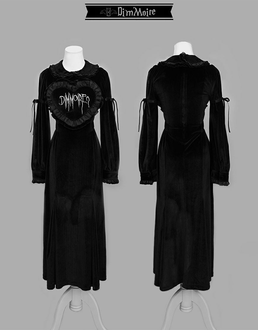 DimMoire【ディムモアール】ベロアワンピース/Black