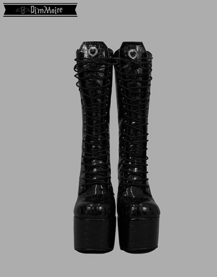 DimMoire【ディムモアール】HeartCore編み上げブーツ/B