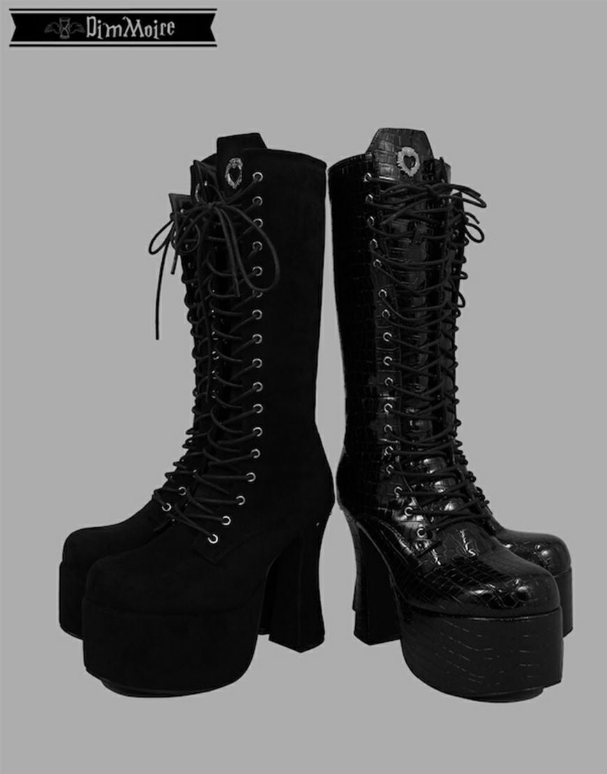 DimMoire【ディムモアール】HeartCore編み上げブーツ/B