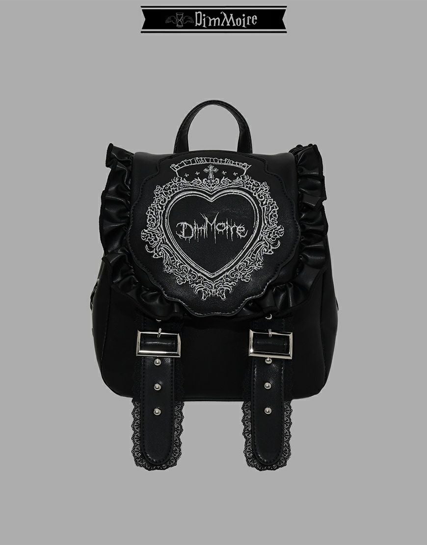 正規品 DimMoire HeartCore フリルミニリュック DimMoire【ディムモアール】HeartCoreフリルミニリュック/Black