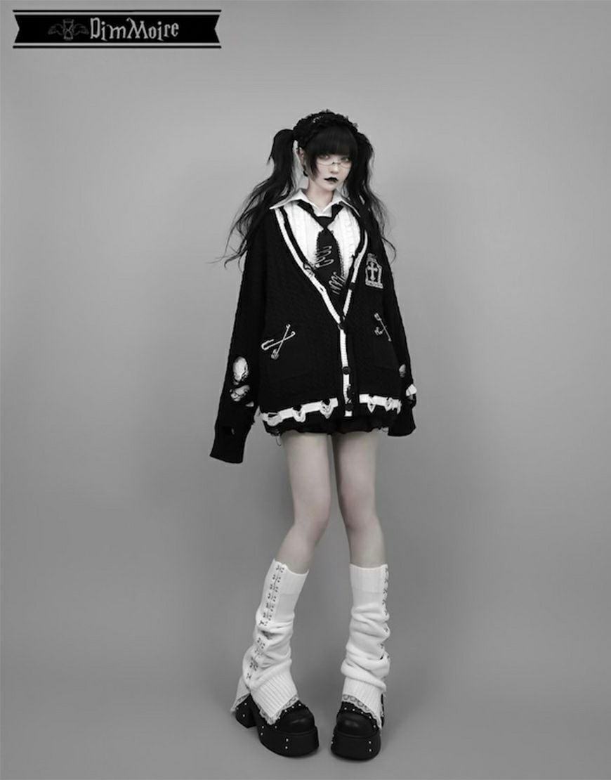 DimMoire【ディムモアール】スプリングホックレッグカバー/White
