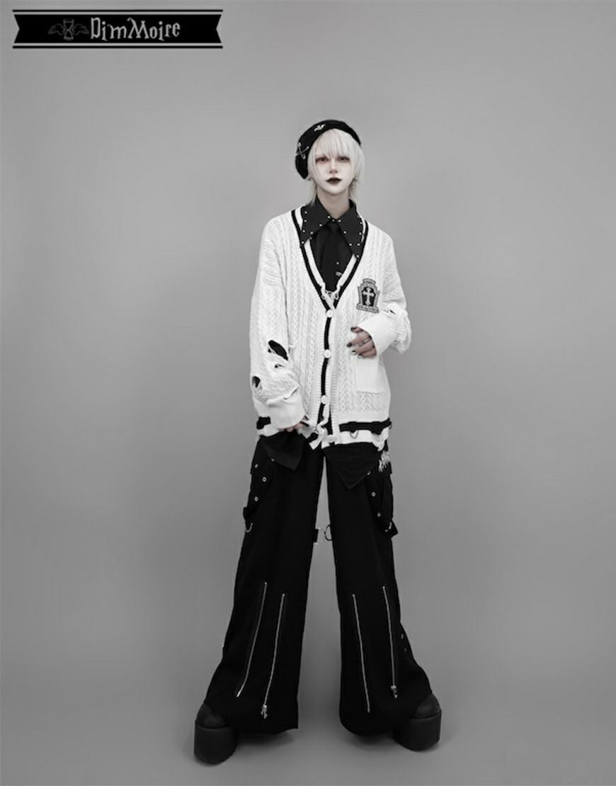 DimMoire【ディムモアール】PUNKワイドパンツ/Black