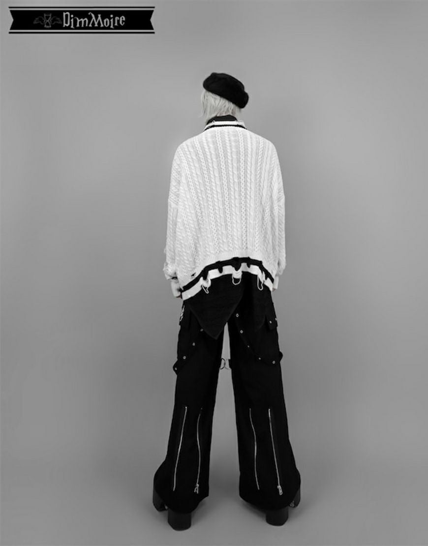 DimMoire【ディムモアール】PUNKワイドパンツ/Black