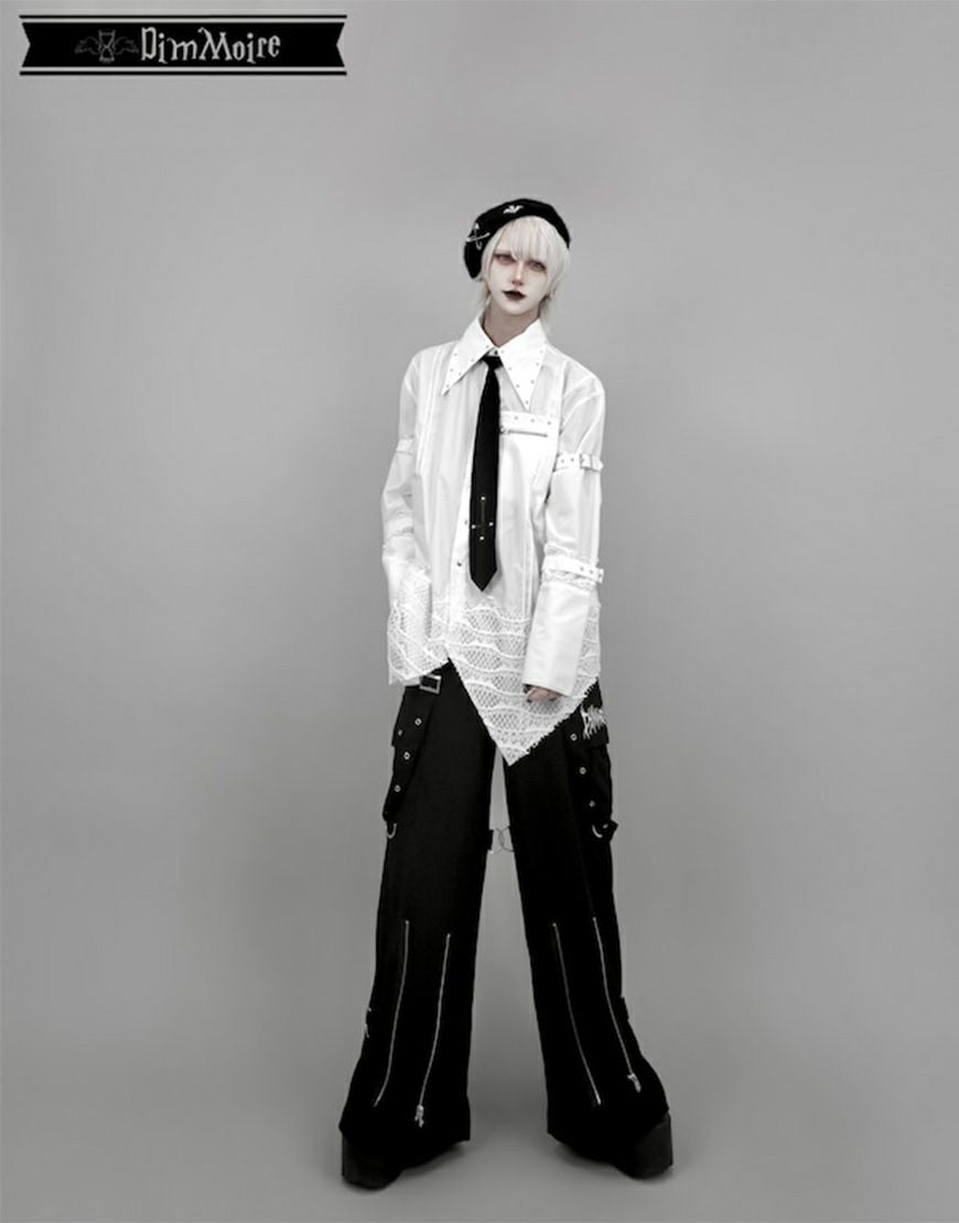 DimMoire【ディムモアール】PUNKワイドパンツ/Black